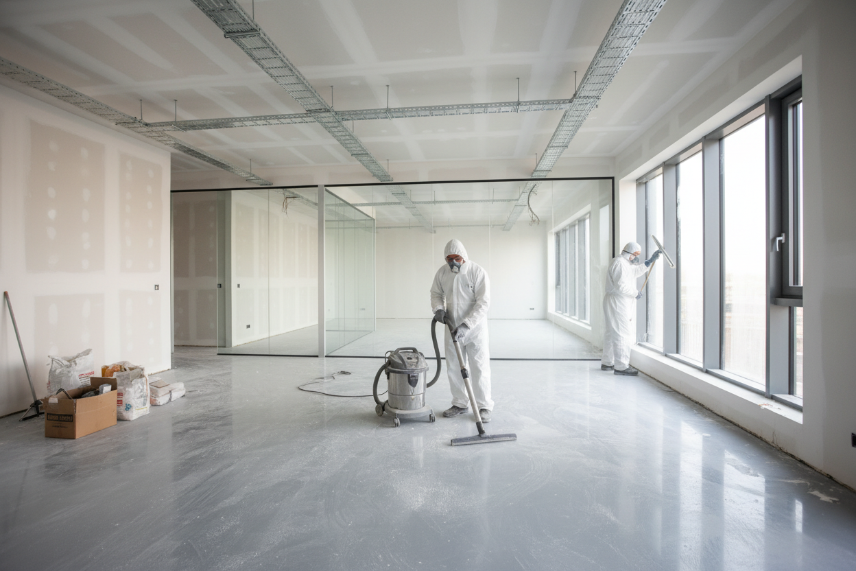 Nettoyage fin de chantier a Cergy (95)